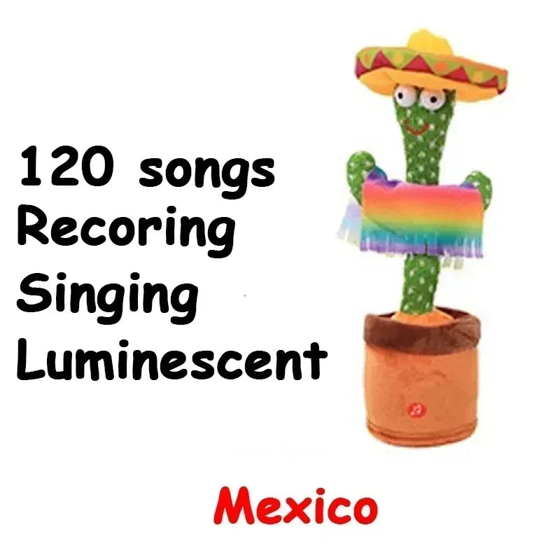 Singing Cactus Toy with LED and 120 Fun Songs ATHLEXES