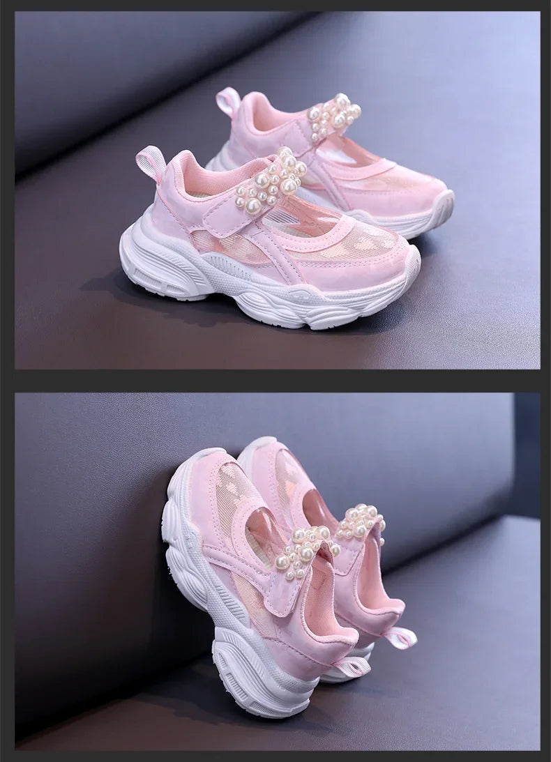 Princess Pearl Mesh Tennis Shoes for Girls 2024 ATHLEXES