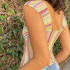 Cottage Y2K Aesthetic Bow Trim Milkmaid Crop Top ATHLEXES