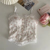 Floral Lace Back Camisole for Summer Elegance ATHLEXES