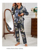 Autumn Pajama Women Silk Satin Set ATHLEXES