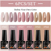 NailArt Pro 6pc UV Gel Polish Kit for Manicure ATHLEXES