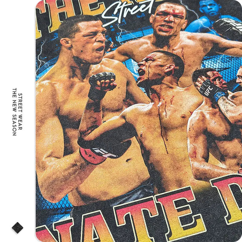 Nate Diaz Oversized Harajuku T-Shirt ATHLEXES