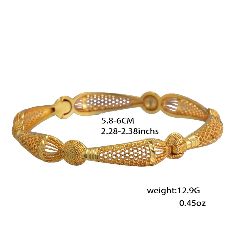 Dubai Turkish Gold Plated Bridal Bangles ATHLEXES