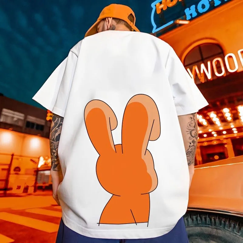ZAZOMDE Retro Cartoon Tiger Oversized Tee ATHLEXES