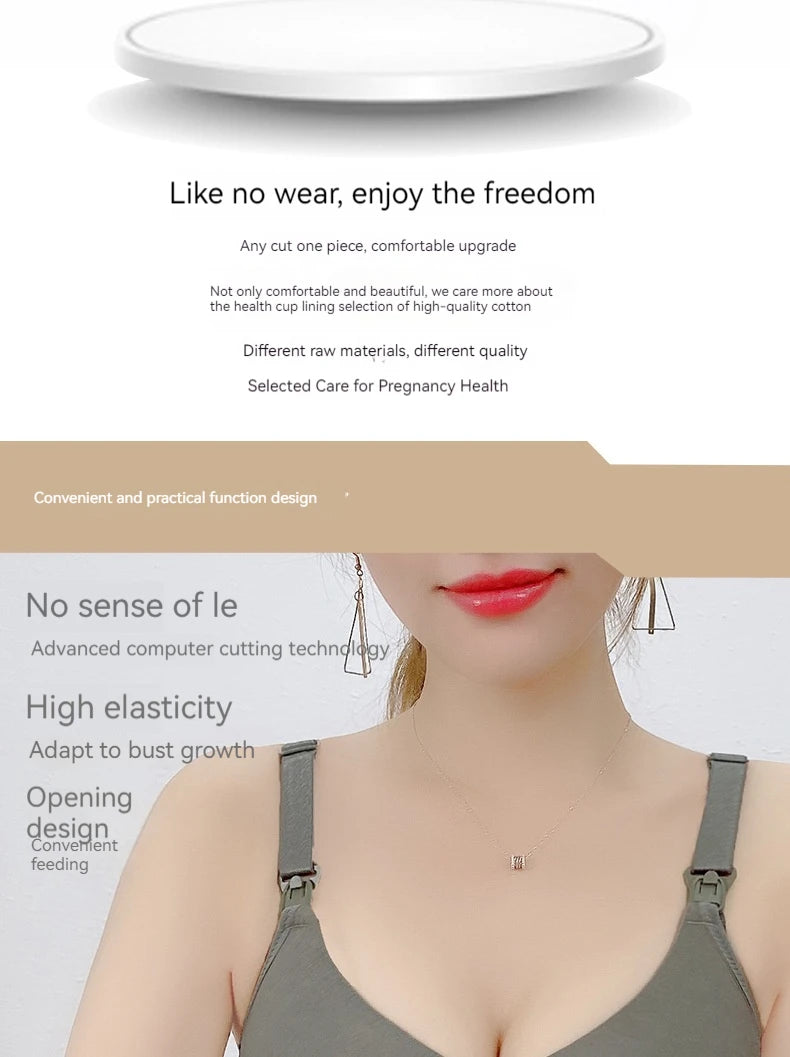 ComfortNest Seamless Nursing Bra for Moms ATHLEXES