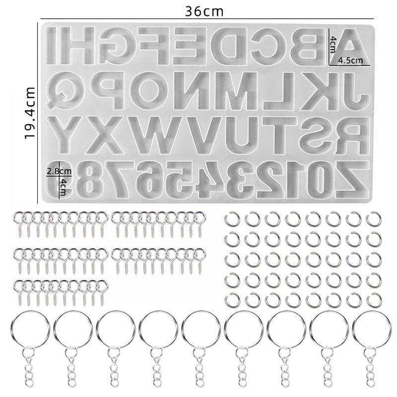 ChicLetter Epoxy Resin Mold for Custom Jewelry ATHLEXES