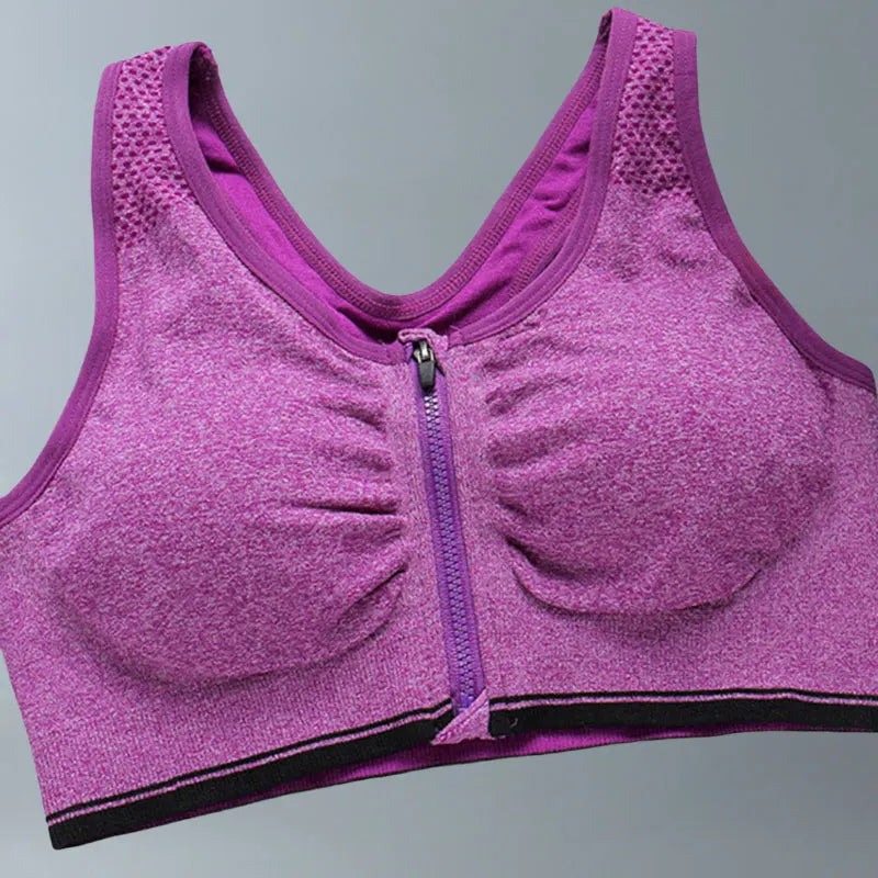 BreatheFit Front Zipper Sports Bra ATHLEXES