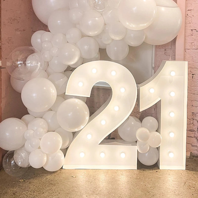 Giant LED Birthday Number Frame for Celebrations ATHLEXES