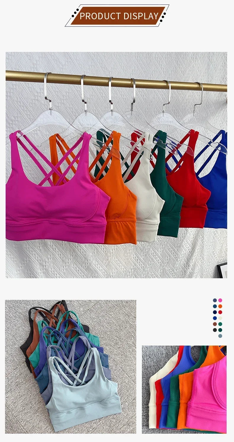 ActiveFit Cross Back Yoga Sports Bra ATHLEXES
