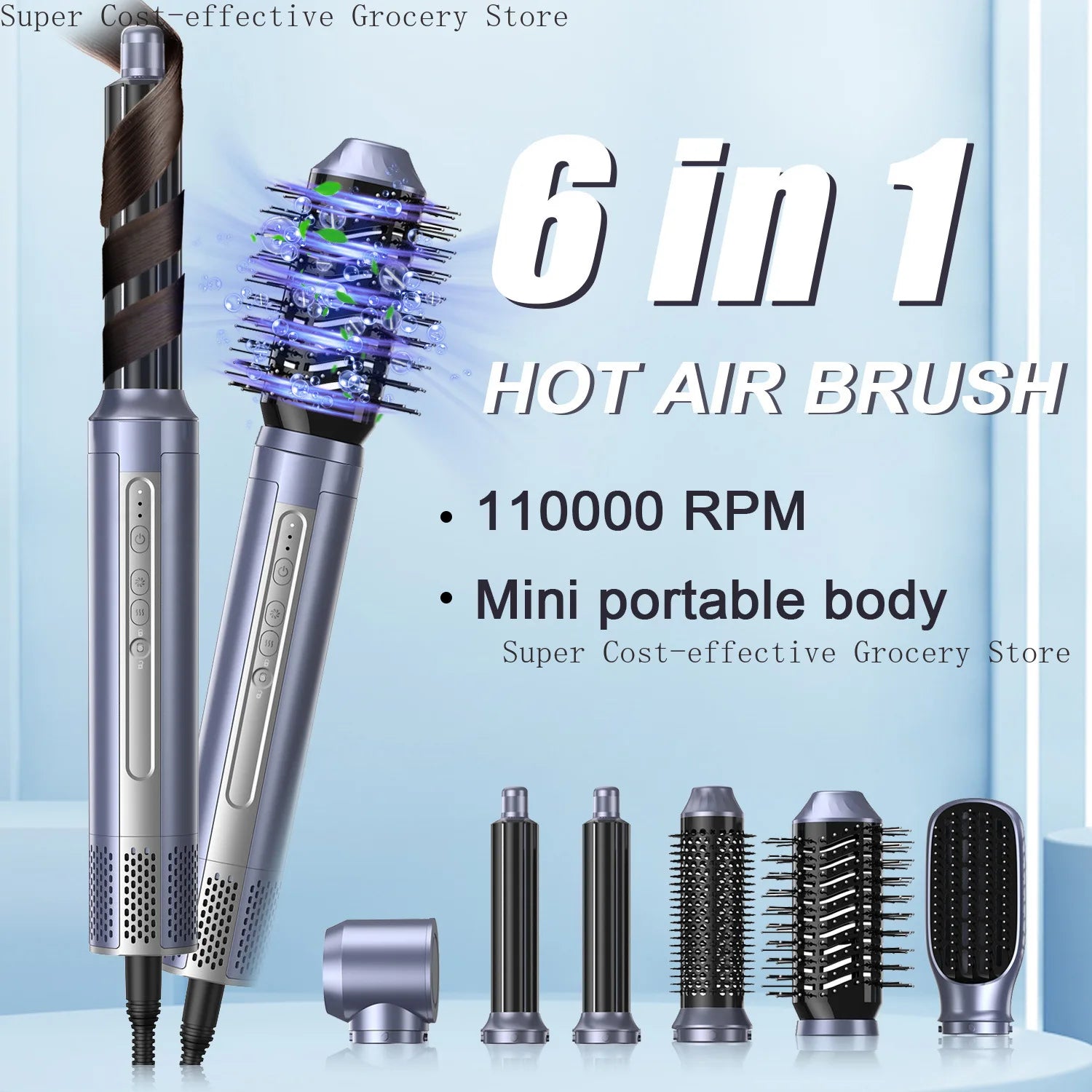 StylePro 6 In 1 Hair Dryer and Styler Set ATHLEXES