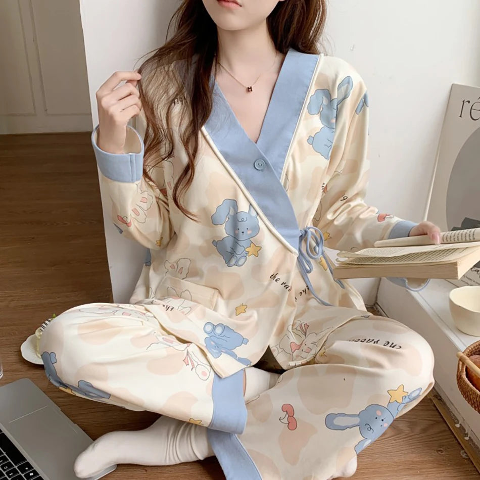 Elegant Maternity Nursing Pajama Set ATHLEXES