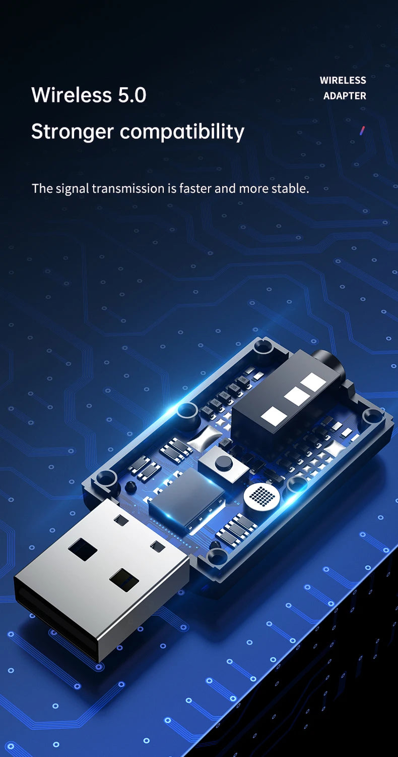 Opansten Bluetooth 5.0 Audio Adapter Dongle ATHLEXES
