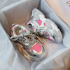 Chic Pink Leather Running Shoes for Young Girls ATHLEXES
