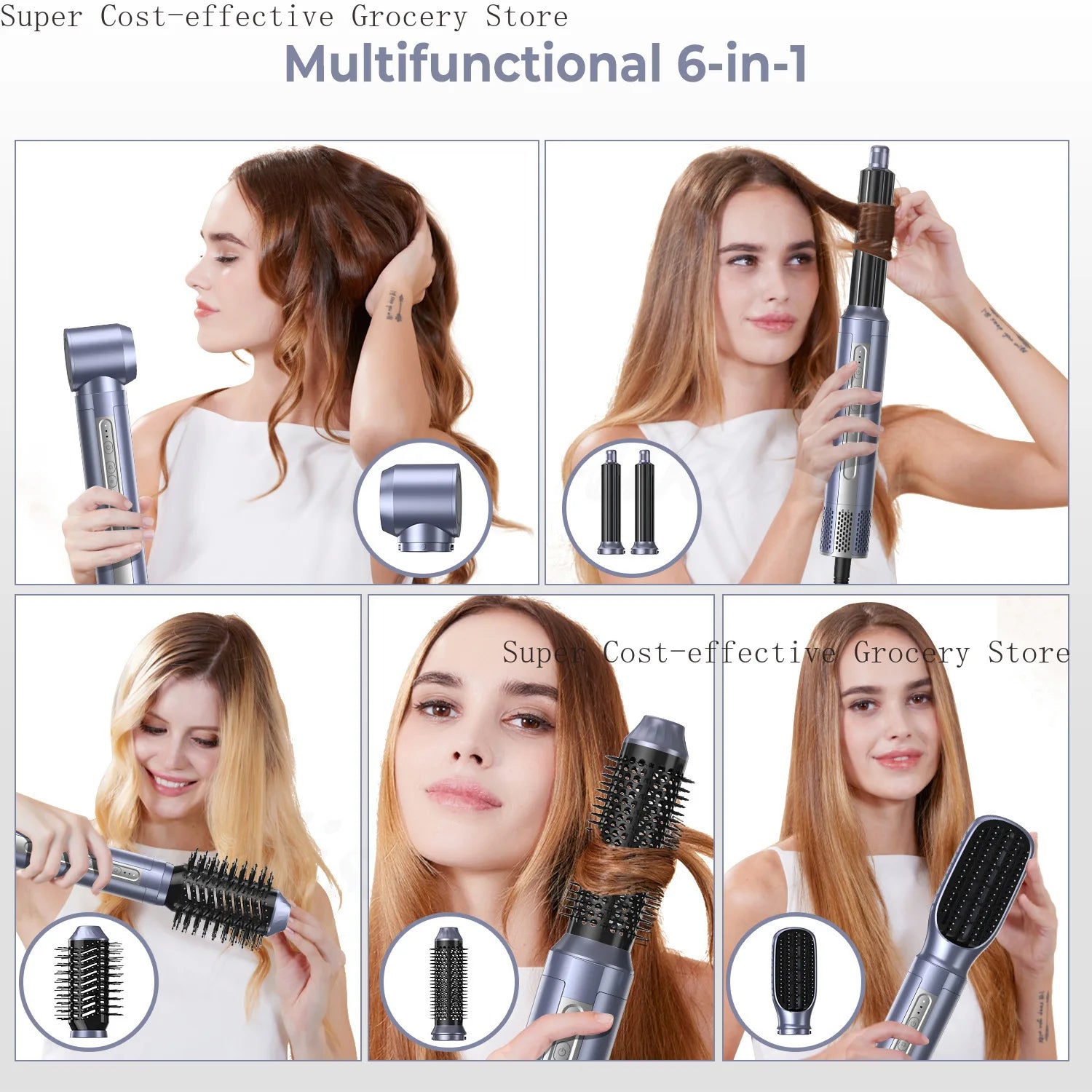 StylePro 6 In 1 Hair Dryer and Styler Set ATHLEXES
