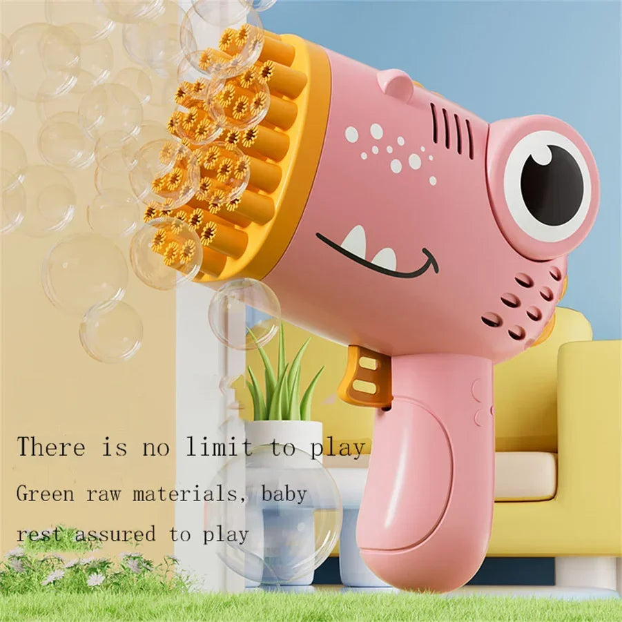 DinoBlaster 40 Hole Bubble Gun for Kids ATHLEXES