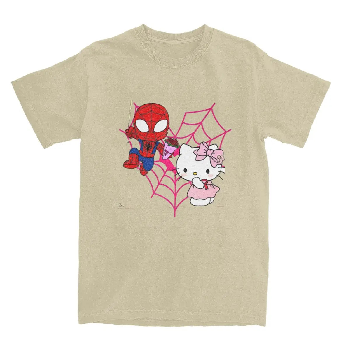 Hello Kitty x Spiderman Vintage Cotton Couple T-Shirt ATHLEXES