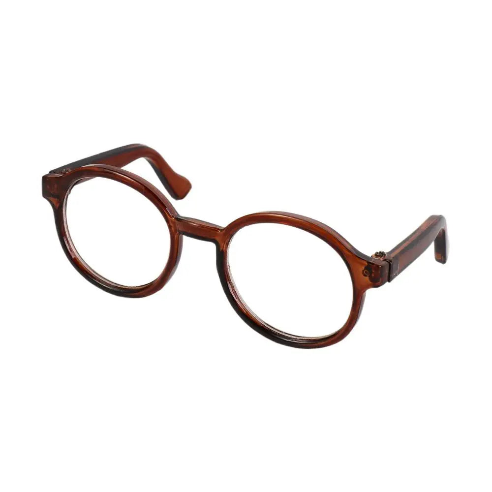 CandyColor Mini Doll Glasses - Transparent Chic Accessory ATHLEXES