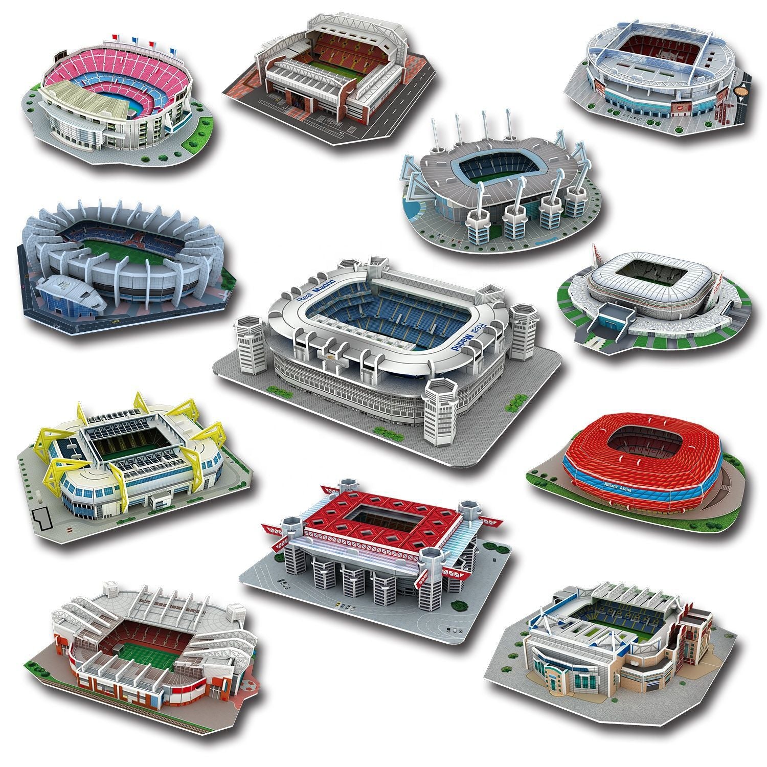 Feooe Camp Nou 3D Football Field Puzzle Model ATHLEXES