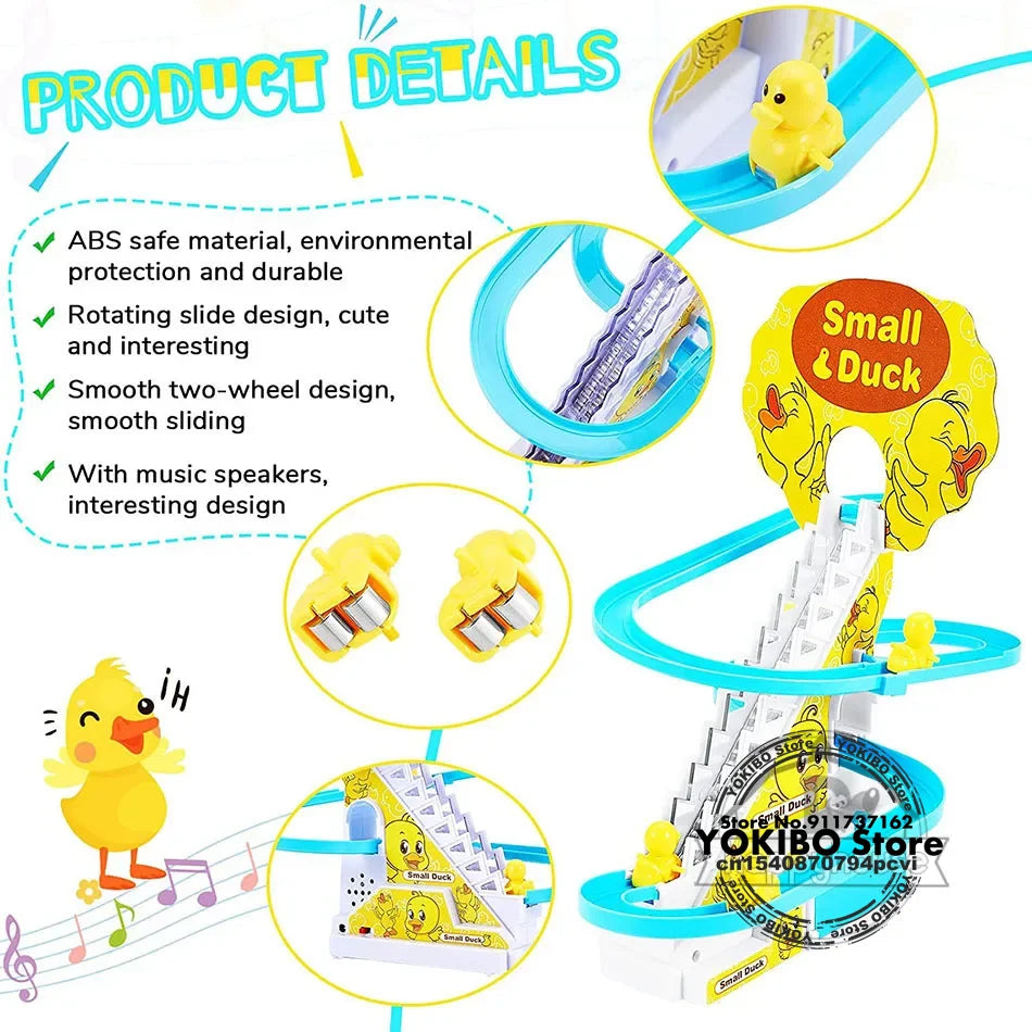 LED Climbing Duck Slide Toy for Kids ATHLEXES