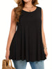 Plus Size Casual Crew Neck Sleeveless Tank Top ATHLEXES