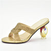 Italian Rhinestone Open Toe Party Pumps for Women ATHLEXES