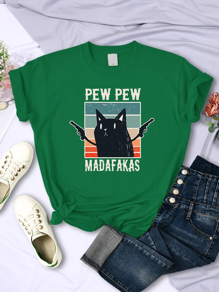 Pew Pew Madafaks Vintage Hip Hop Women Tee ATHLEXES