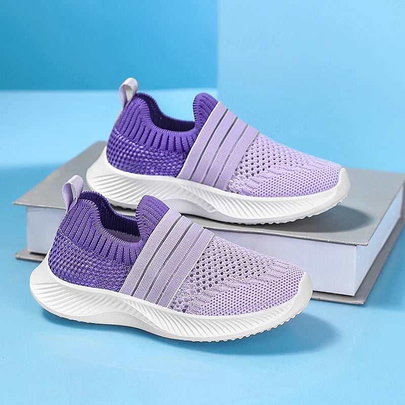CoolBlue Kids Mesh Running Sneakers ATHLEXES