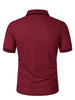 Luxe Lapel Solid Color Men's Short Sleeve Polo ATHLEXES