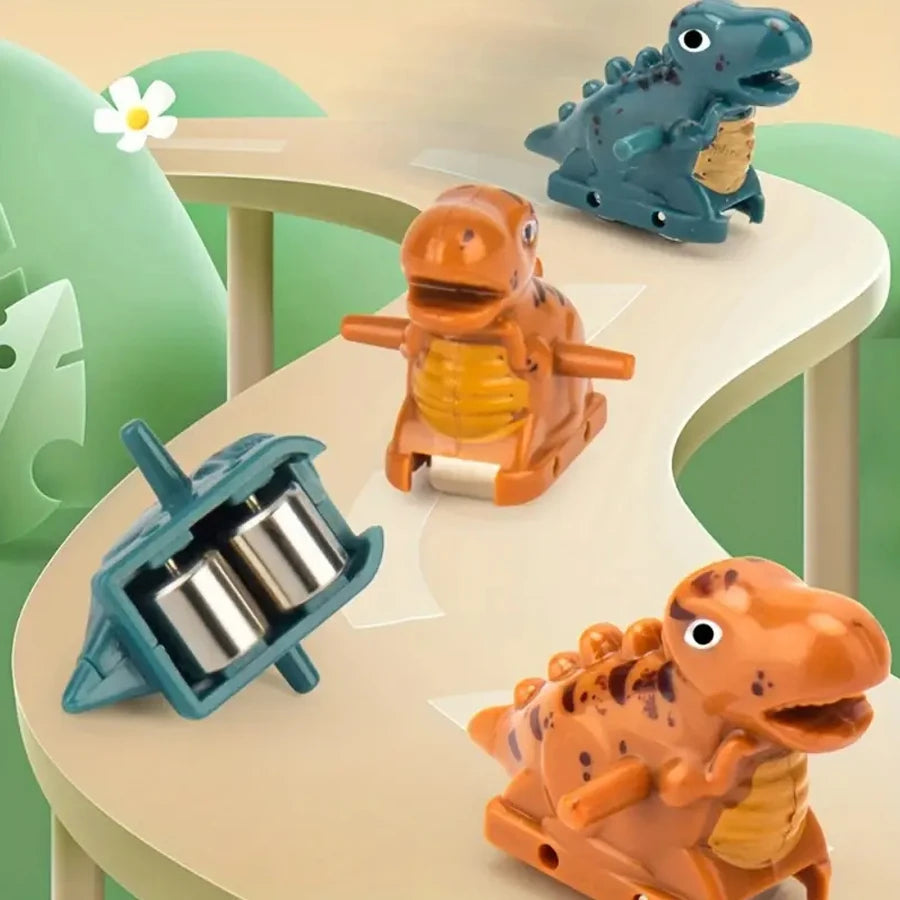 DinoSlide Music Toy Set with Puzzle Cars ATHLEXES