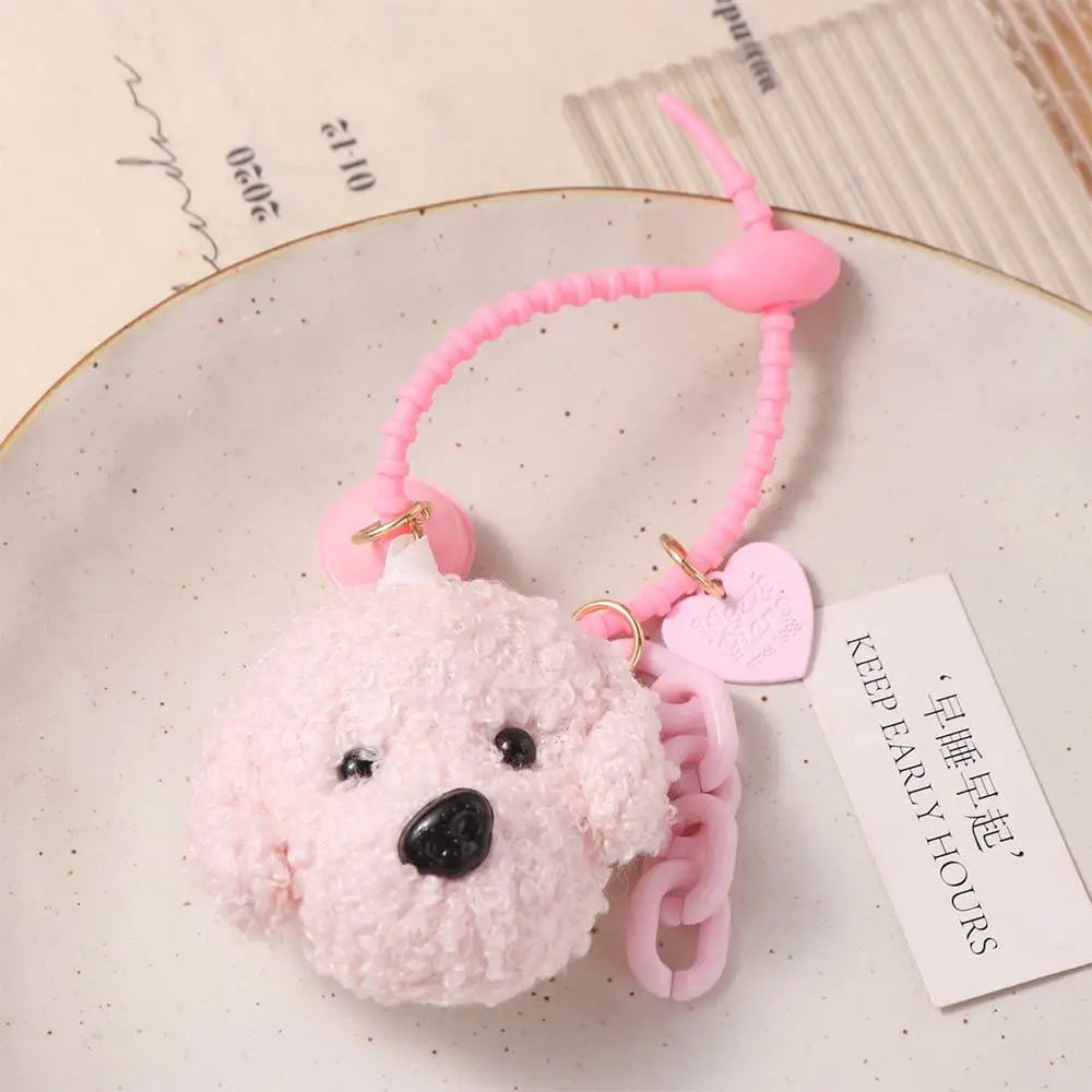 Charming Poodle Plush Keychain for Dog Lovers ATHLEXES