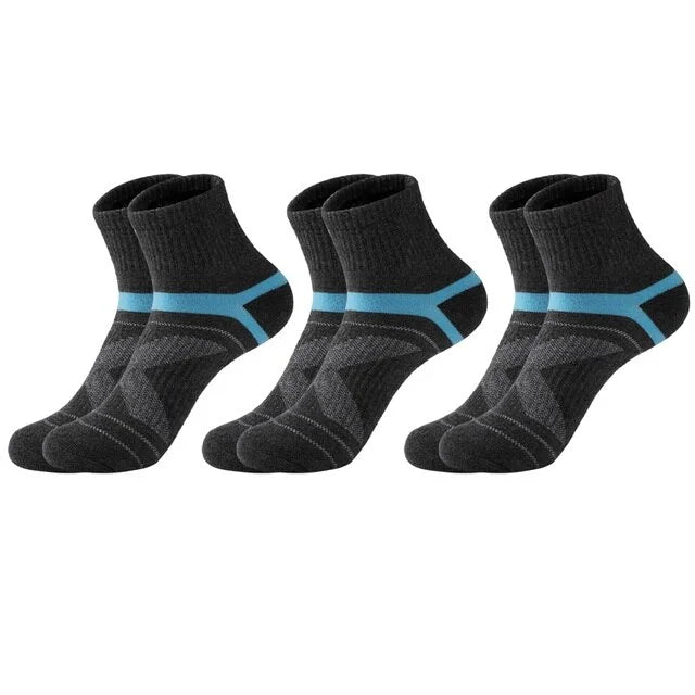 Elite Comfort Menâ??s Black Athletic Socks - 3 Pack ATHLEXES