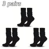 3 Pairs Pleated Mid Length Socks Women's Fashion Elephant Socks ATHLEXES