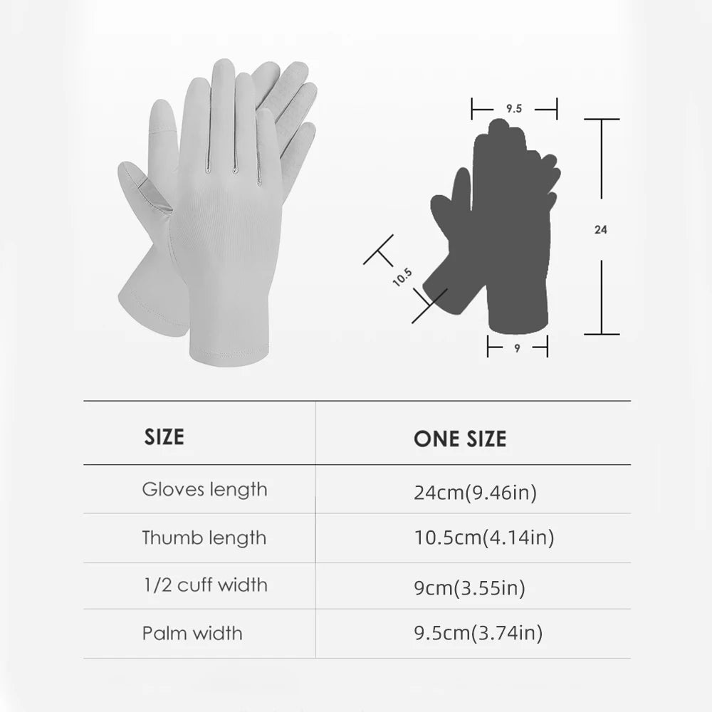 SunnyGuard UV Protection Fingerless Gloves ATHLEXES