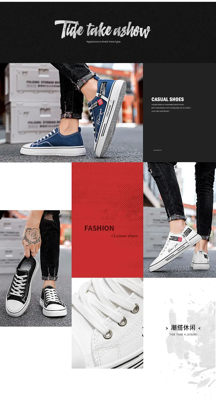 BreatheEasy Men's Canvas Low Cut Sneakers ATHLEXES