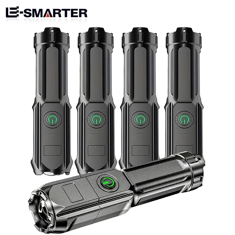 Tactical Zoom LED Flashlight - USB Rechargeable Torch ATHLEXES