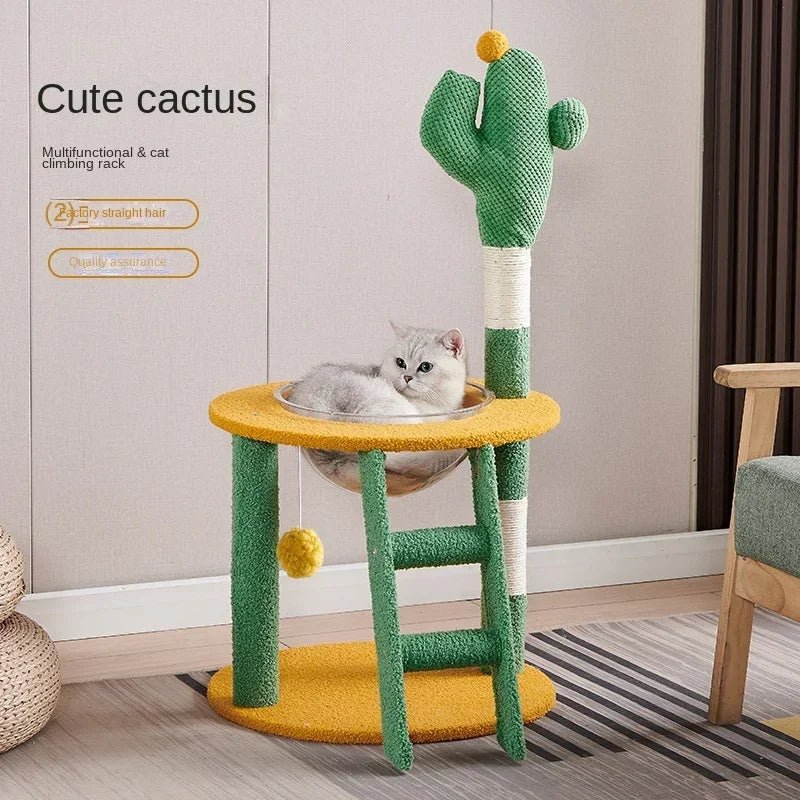 Cat Supplies Pet Cactus Crawler Pet Supplies Nest Cat Scratch Board Tree Spacecraft Cat Tree Tower Furniture ATHLEXES