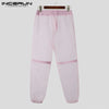 2024 Men's Mesh Transparent Drawstring Joggers Fashion Trousers ATHLEXES