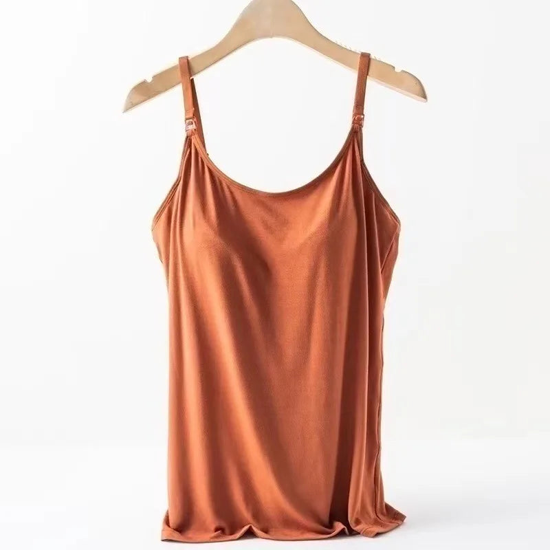 Summer Maternity Nursing Sling Vest with Chest Pad ATHLEXES