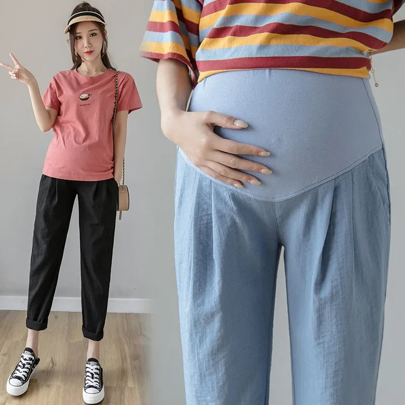 Chic Maternity Loose Casual Pants for Comfort ATHLEXES