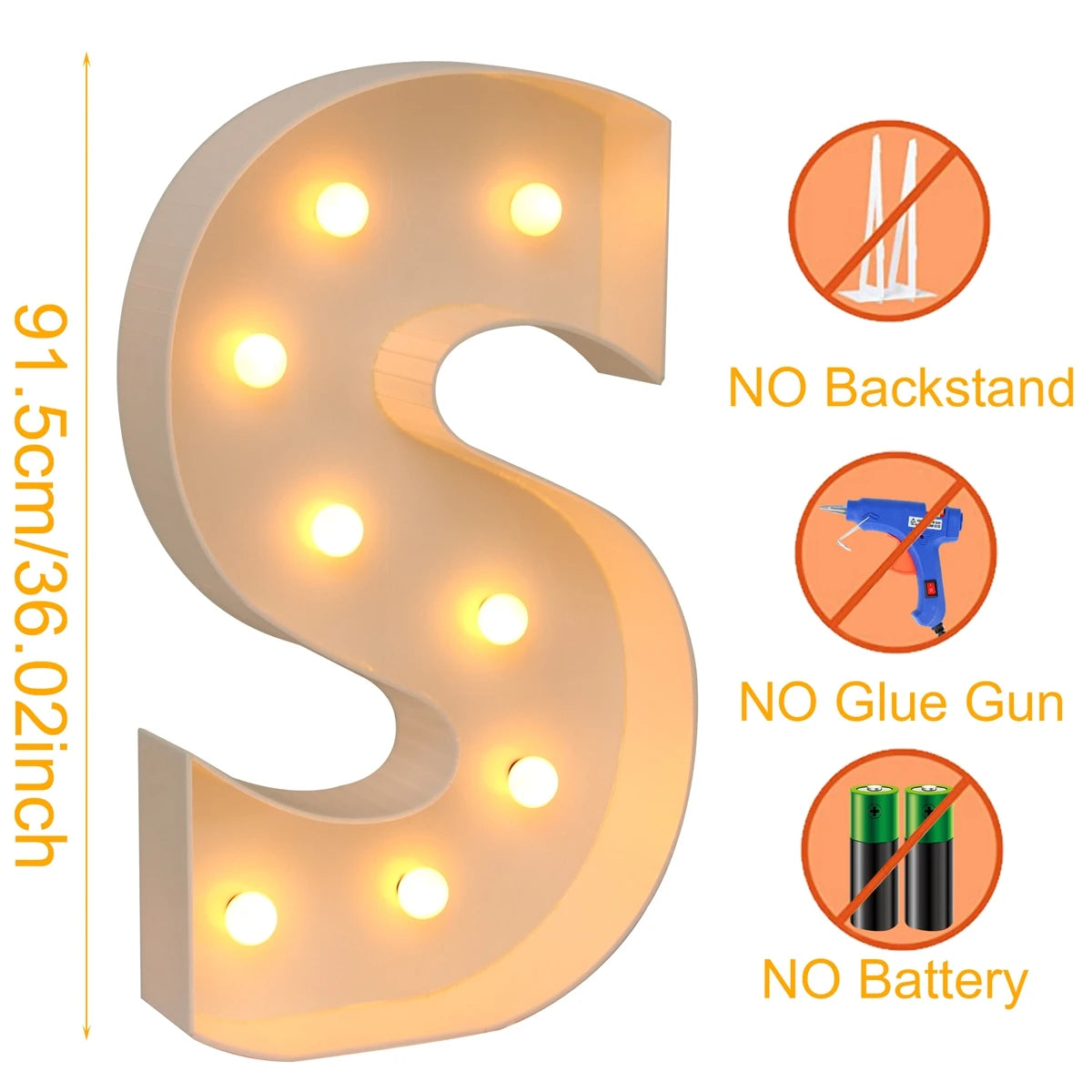 Giant LED Letter Light Box for Events & Decor ATHLEXES