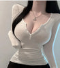 Korean Slim Fit Sexy T-Shirt for Women 2025 ATHLEXES