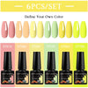 NailArt Pro 6pc UV Gel Polish Kit for Manicure ATHLEXES