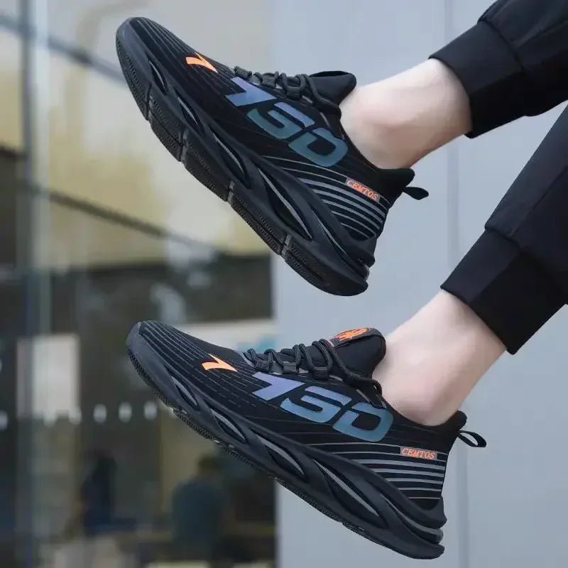 Men's casual light mesh sports shoes summer breathable cool running shoes fashion soft sole comfortable non slip male's sneakers ATHLEXES