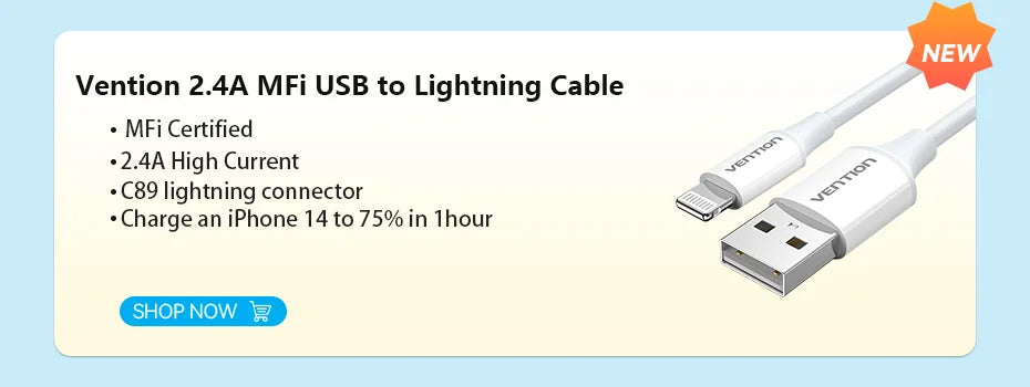 Vention 3A Magnetic USB Charge Cable for All Devices ATHLEXES