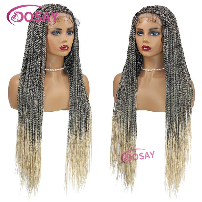 Goddess Twist Braided Lace Front Wig for Black Women ATHLEXES