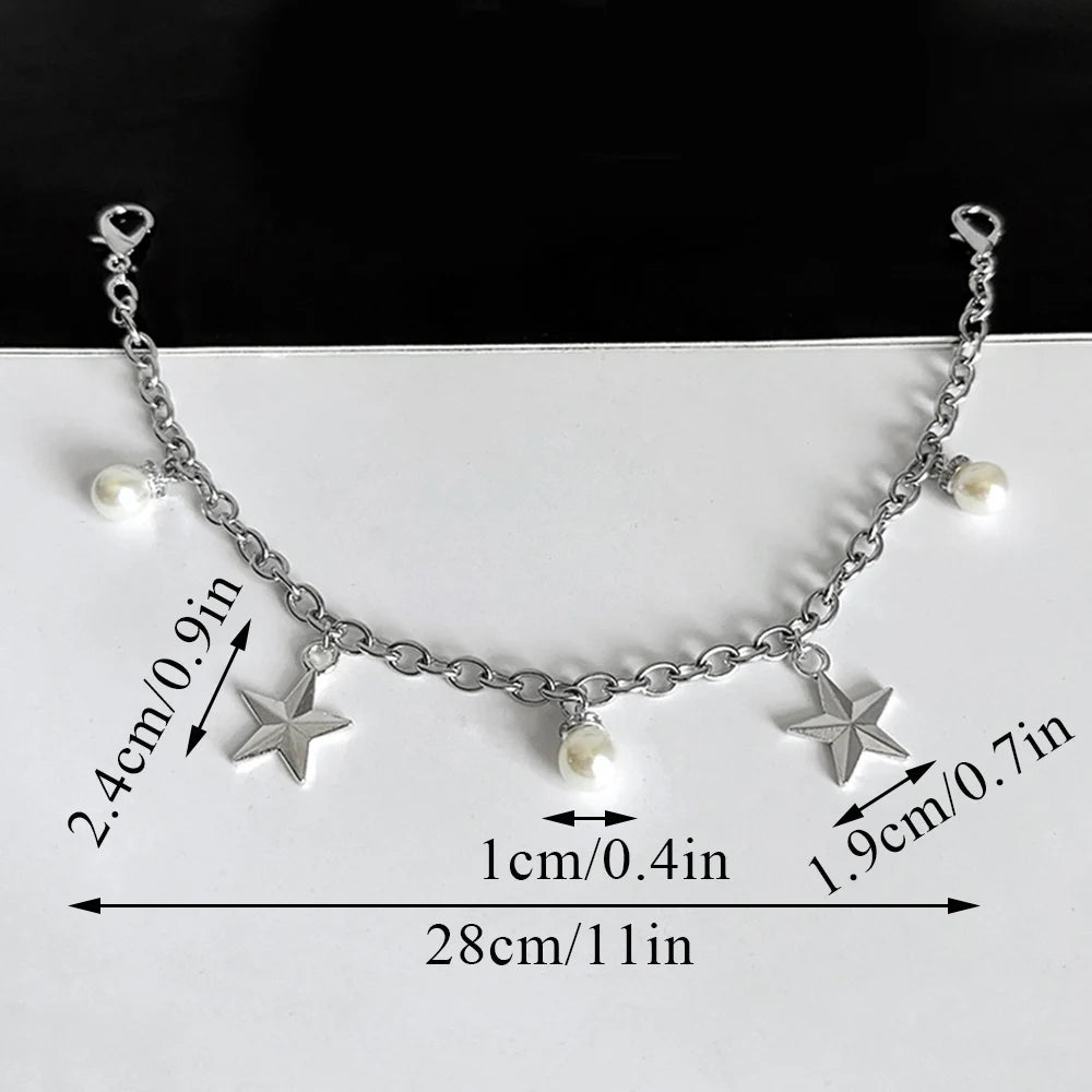 Pearl Charm Metal Shoe Buckle Chain Decorations ATHLEXES