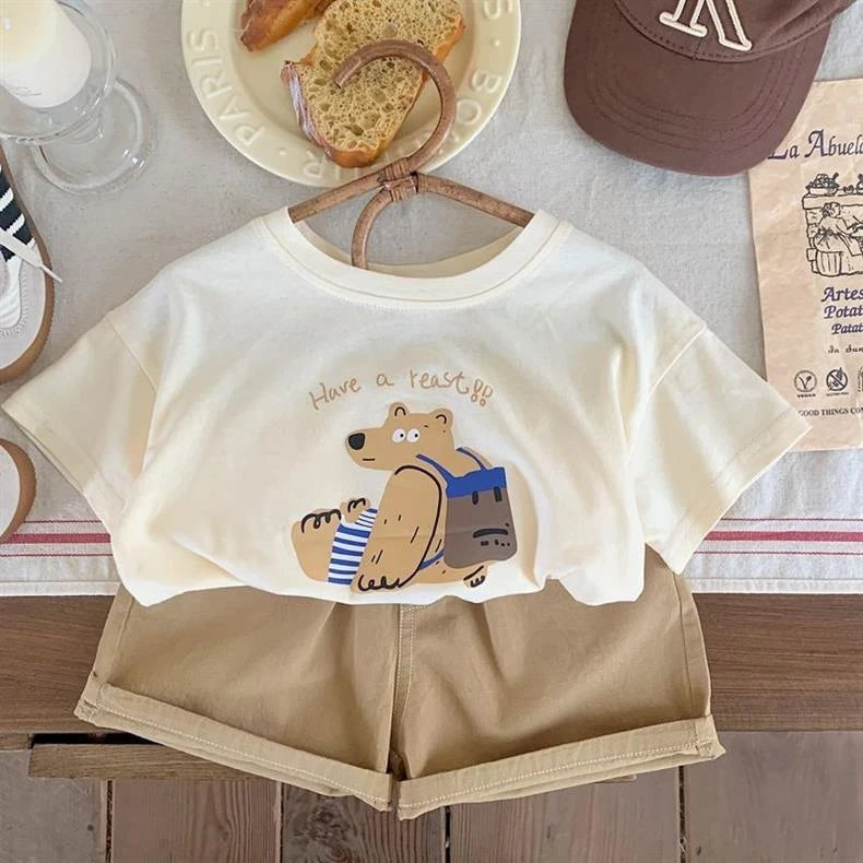 BearPrint Summer T-Shirt for Trendy Kids 2025 ATHLEXES