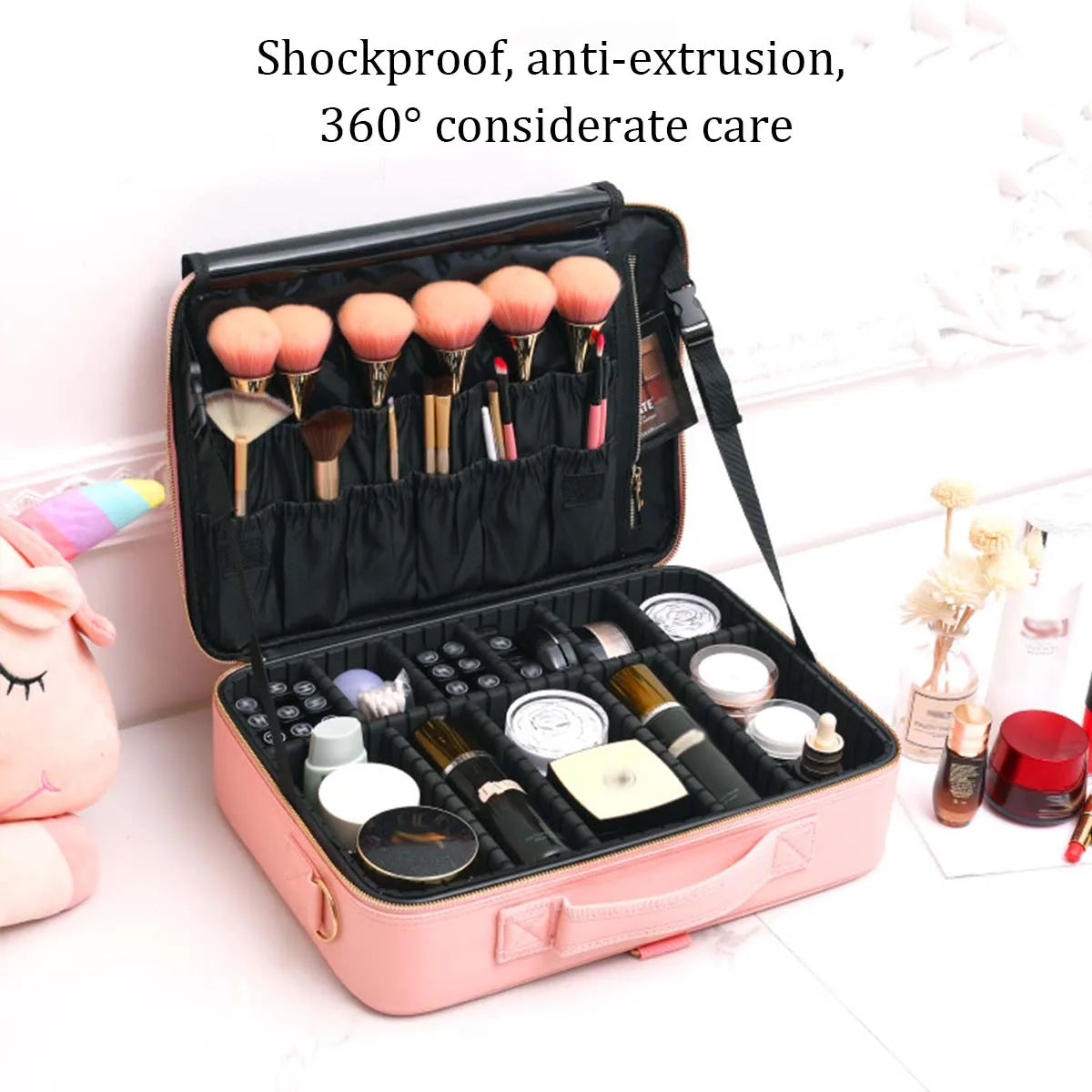 TravelPro Waterproof Makeup Organizer Case ATHLEXES