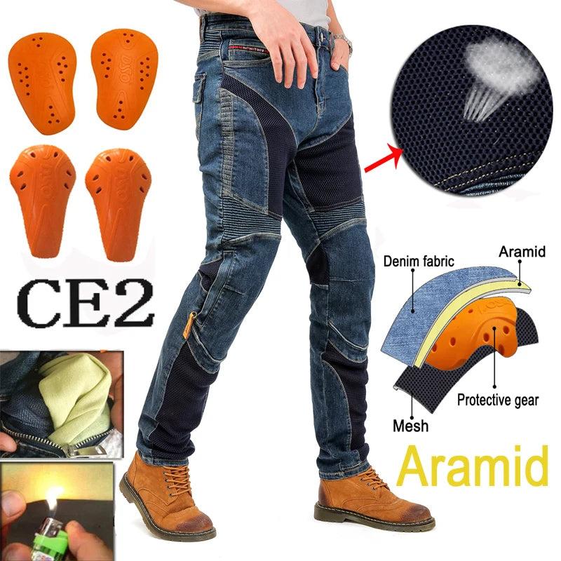 BreezeGuard Breathable Motorcycle Jeans ATHLEXES
